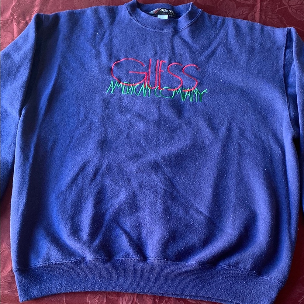 GUESS Vintage Blue Sweater